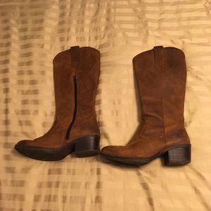 Tan brown B.O.C. cowboy boots